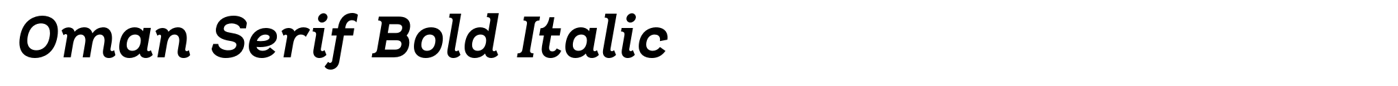 Oman Serif Bold Italic image